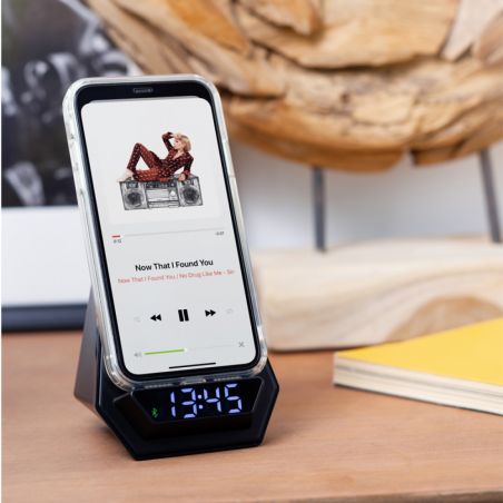 Bluetooth Speaker & Wireless Charging & Desk Clock